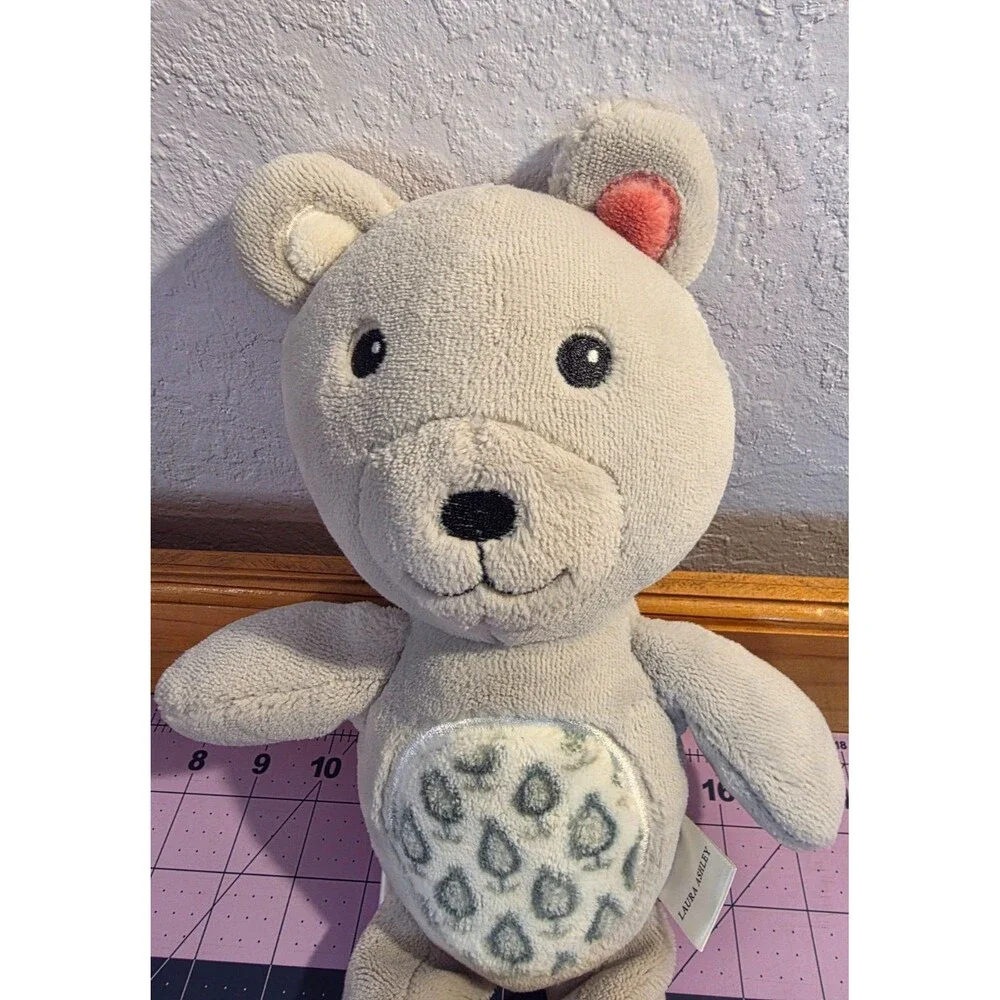 Laura Ashley Gray Bear Plush 12